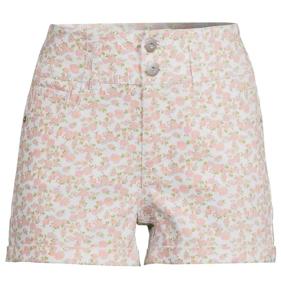 No Boundaries Juniors High Rise Corset Shorts- Rolled Cuff Size 5 9 21 NWT - Picture 1 of 3